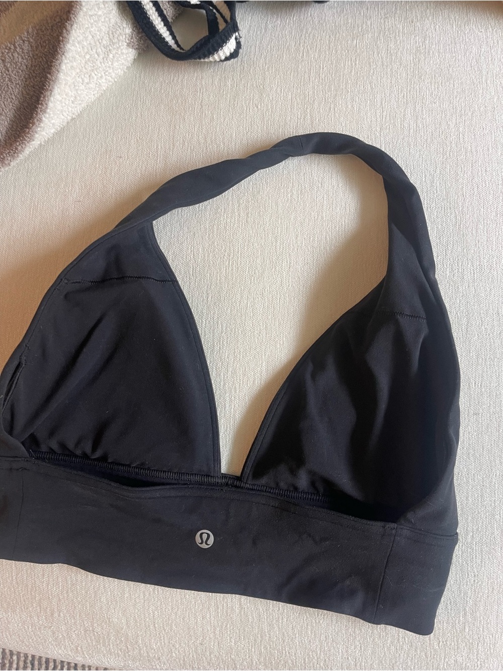 lululemon athletica Black Halter Sports Bra